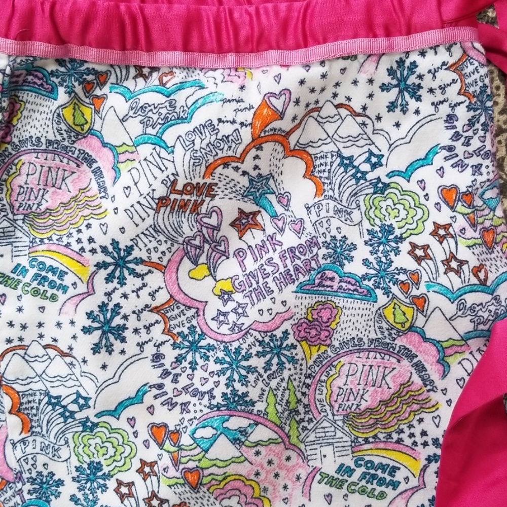 VS Pink Flannel PJ bottoms - Picture 2 of 4